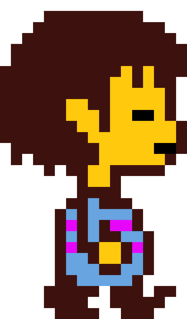 gif of frisk ut walking sprite